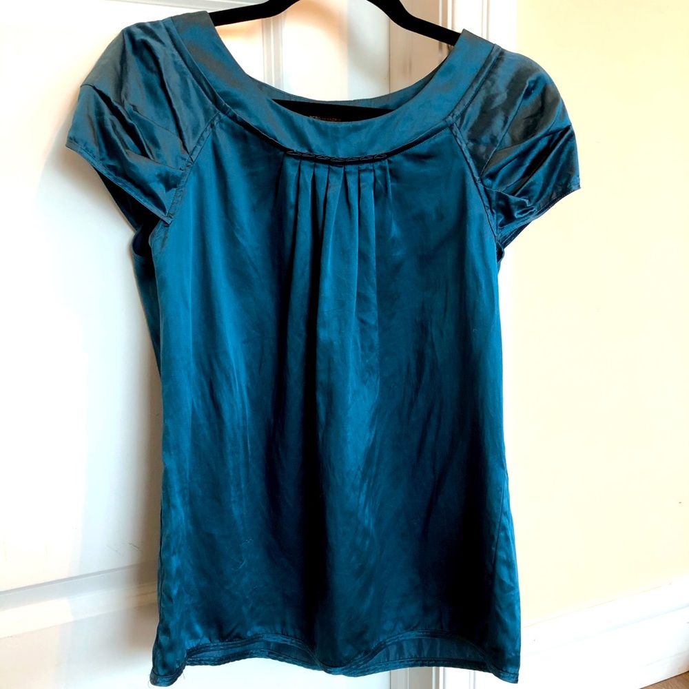 BCBGMaxAzria Blue silk top